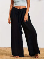 Damen Weite Sommerhose mit elastischem Bund und lockerer Passform R&B