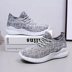 Damen Atmungsaktive Freizeit-Sneaker mit modischem Strickdesign R&B
