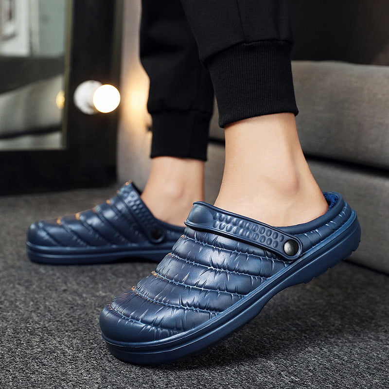 Damen Bequeme Hausschlappen mit isolierender Innenfutter und rutschfester Sohle