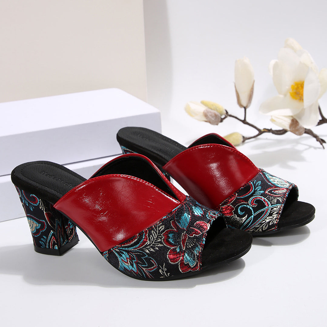 Damen elegante Schuhe mit floralem Design R&B