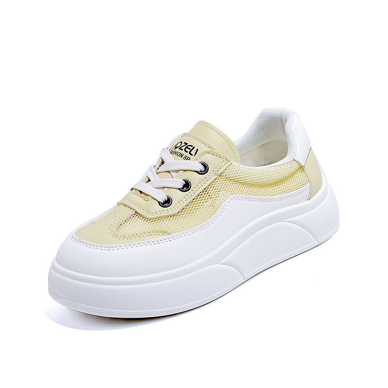 Damen Trendige Chunky Sneaker mit atmungsaktivem Netzmaterial und stabiler Sohle R&B