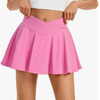 Damen Sportrock mit eingearbeiteten Shorts und praktischen Taschen R&B