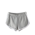 Damen Sportliche Shorts mit elastischem Bund und Kontraststreifen