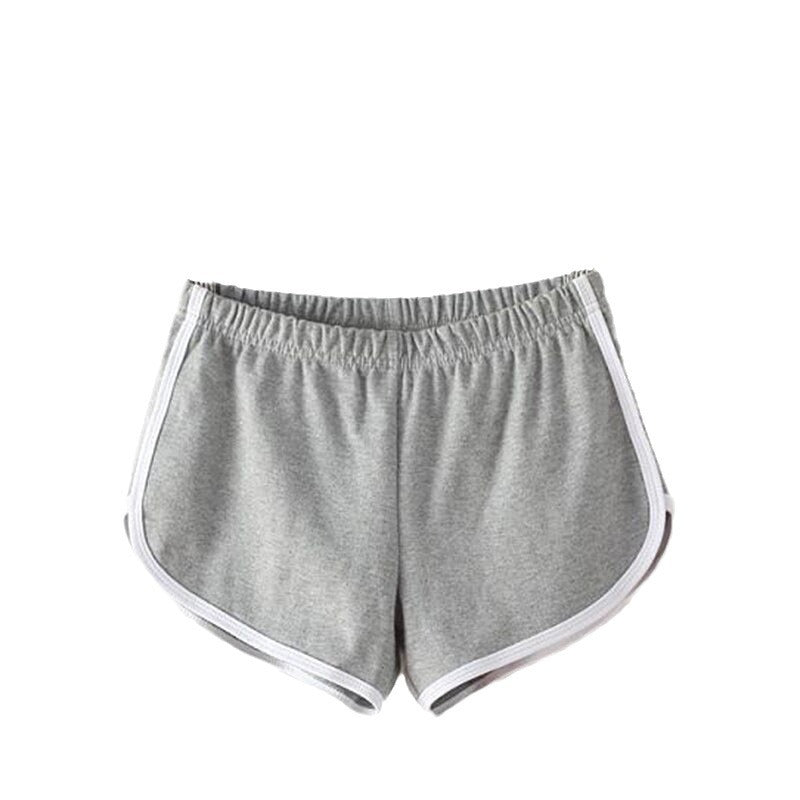 Damen Sportliche Shorts mit elastischem Bund und Kontraststreifen
