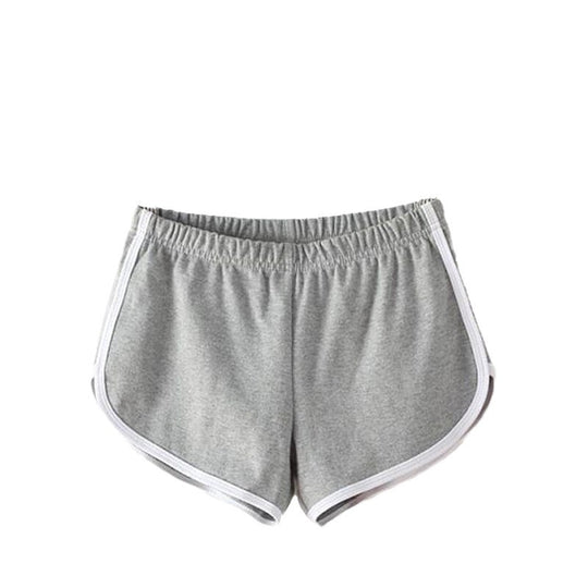 Damen Sportliche Shorts mit elastischem Bund und Kontraststreifen R&B