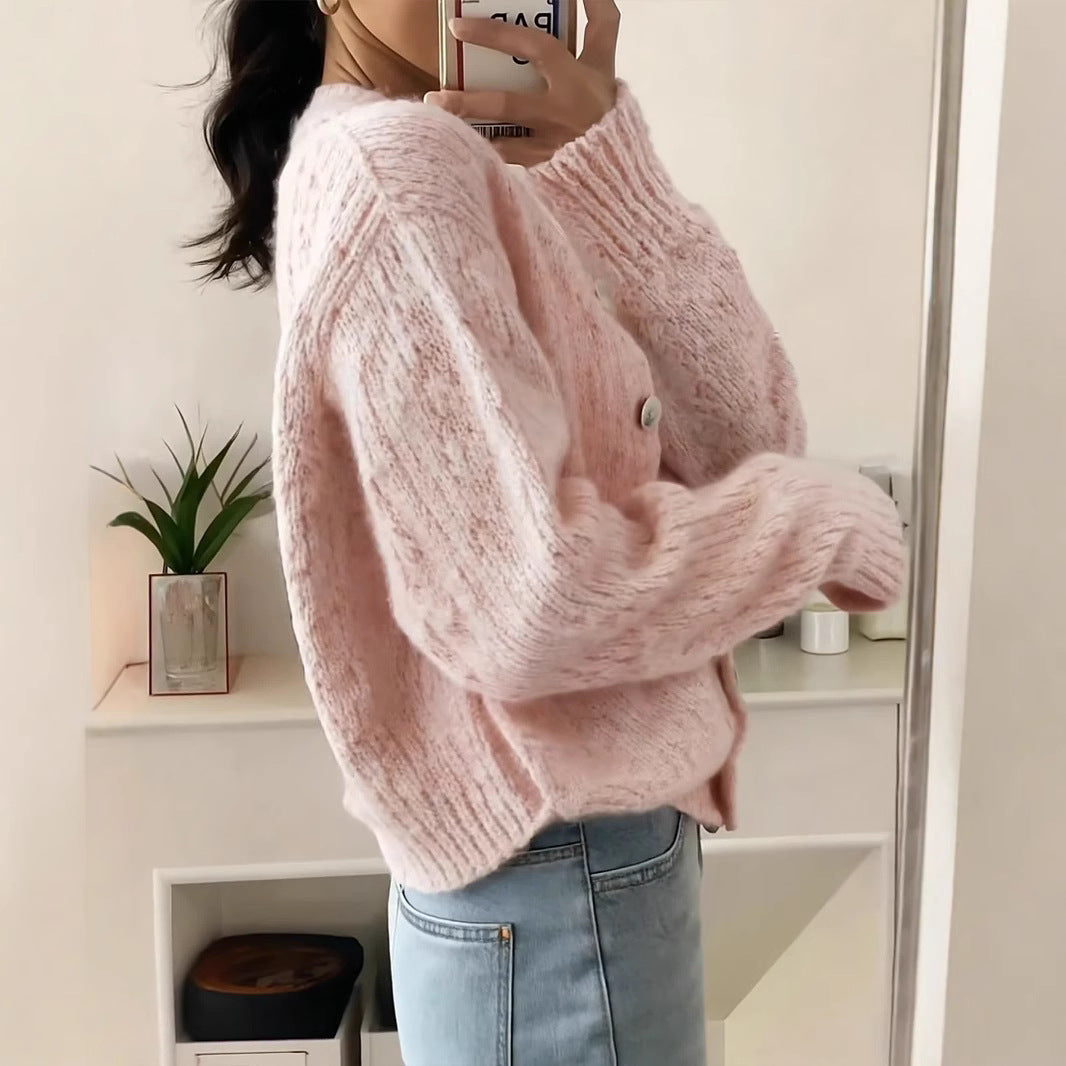 Damen Kuschelige Strickjacke R&B