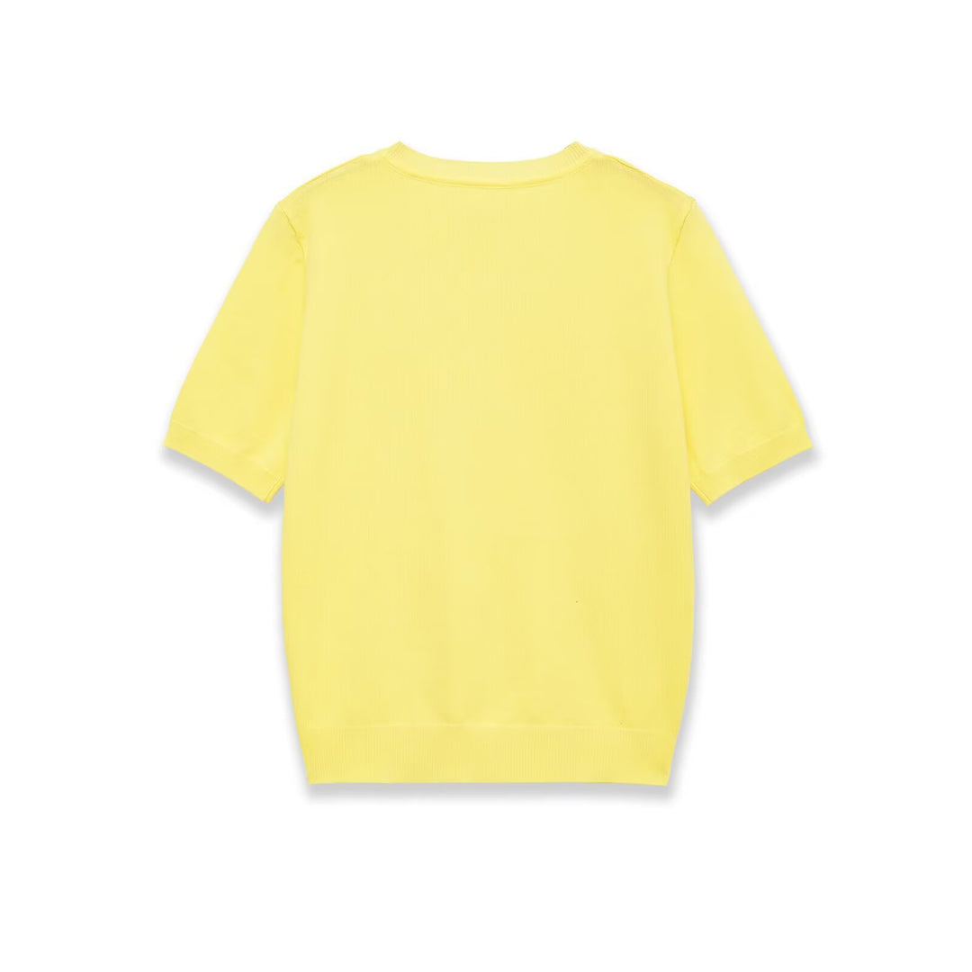 Damen Kurzarm-V-Ausschnitt Pullover R&B