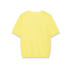 Damen Kurzarm-V-Ausschnitt Pullover R&B