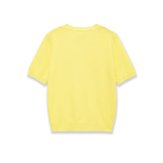 Damen Kurzarm-V-Ausschnitt Pullover R&B