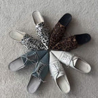 Damen elegante Schnürschuhe mit spitzem Schuhdesign und feinem Leder R&B