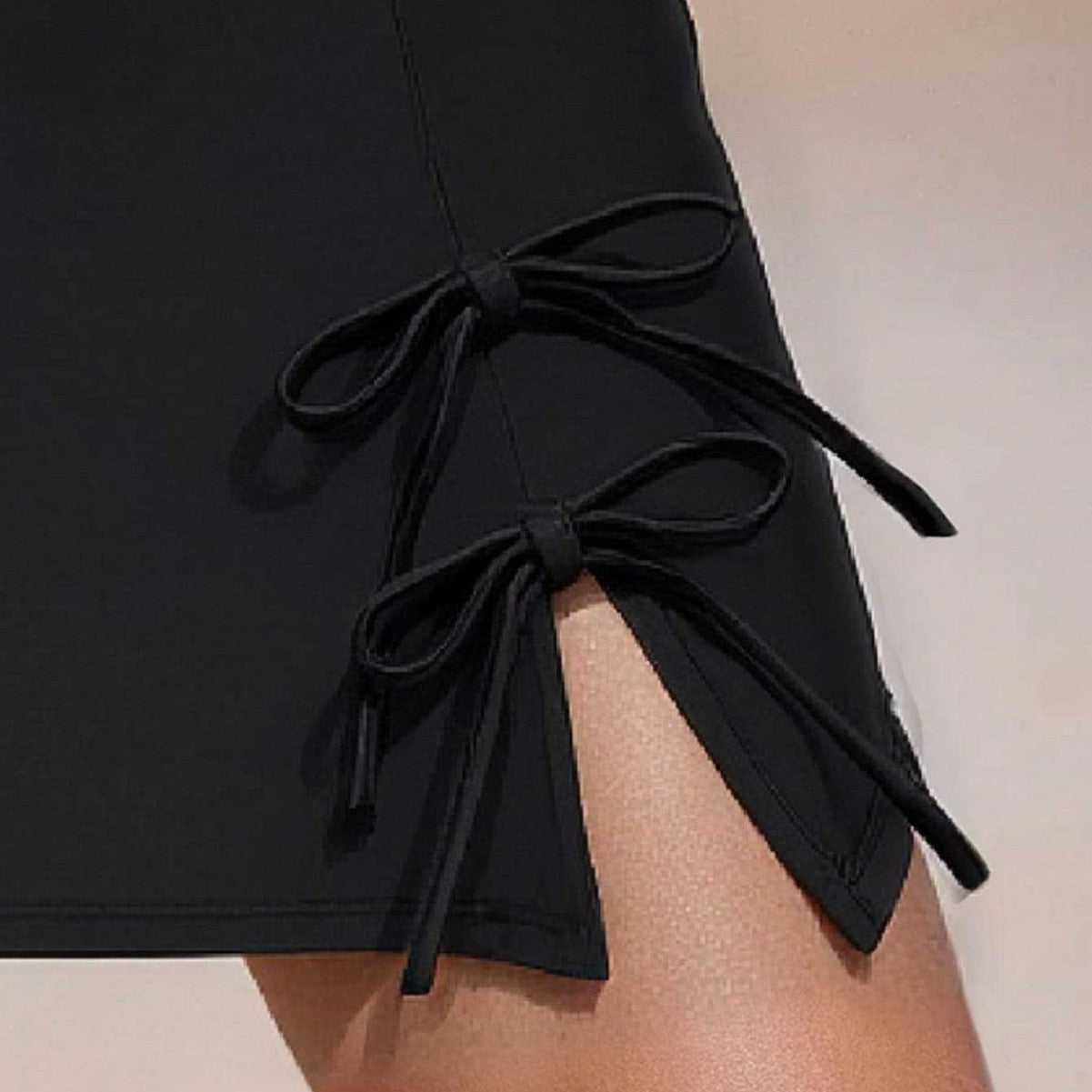 Damen Strandrock mit seitlichem Knoten-Detail R&B