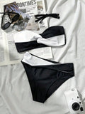 Damen Bandeau-Bikini mit stylischem Wickel-Design R&B