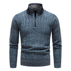 Herren modischer Strickpullover mit hohem Kragen R&B