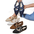 Damen Spitzenschuhe mit gekreuztem Riemendesign und atmungsaktivem Obermaterial R&B