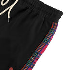 Herren Sportliche Freizeithose mit Knopfleisten und Karomuster R&B