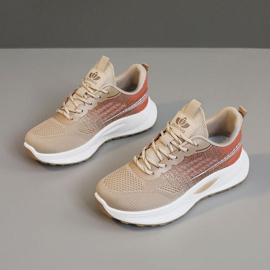 Damen Sportliche Freizeitsneaker mit atmungsaktivem Mesh-Obermaterial und dämpfender Sohle R&B