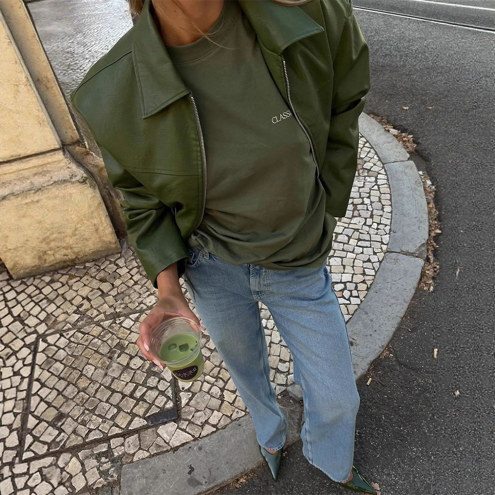 Damen Kunstlederjacke R&B