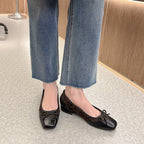 Damen Ballerinas mit eleganter Tiermuster-Applikation und bequemer Passform R&B