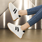 Damen Sportliche Sneakers mit dämpfender Sohle und atmungsaktiver Oberfläche