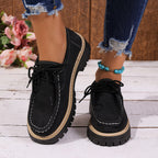 Damen Freizeitschuhe mit modischem Schnürdesign und rutschfester Sohle R&B