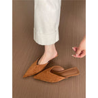 Damen spitze Mules mit elegantem Velourslederfutter R&B