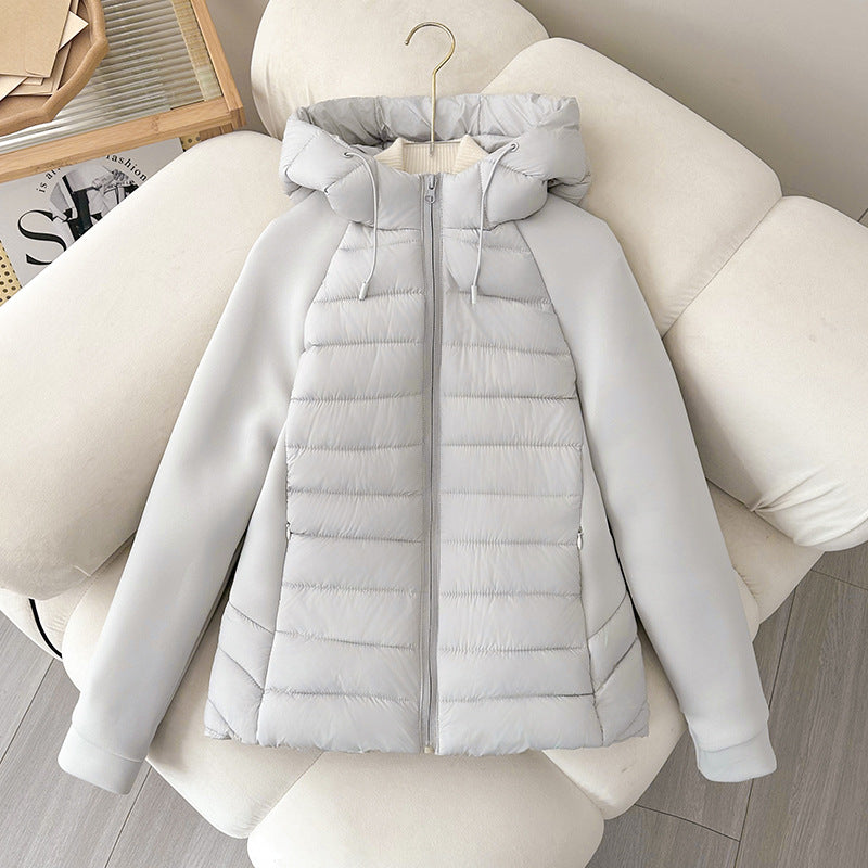Damen Isolierte Steppjacke mit Kapuze und sportlichem Schnitt R&B
