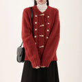 R&B | Strick Strickjacke mit Blumenmuster