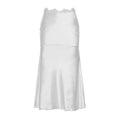 Damen elegantes Satin-Kleid mit feinen Spitzenakzenten R&B