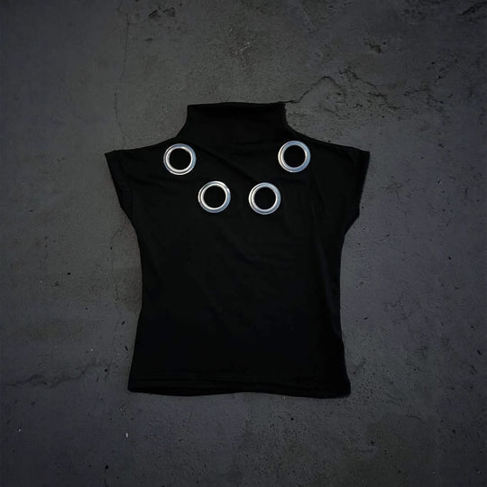 Damen T-Shirt mit einzigartigen Ösen R&B