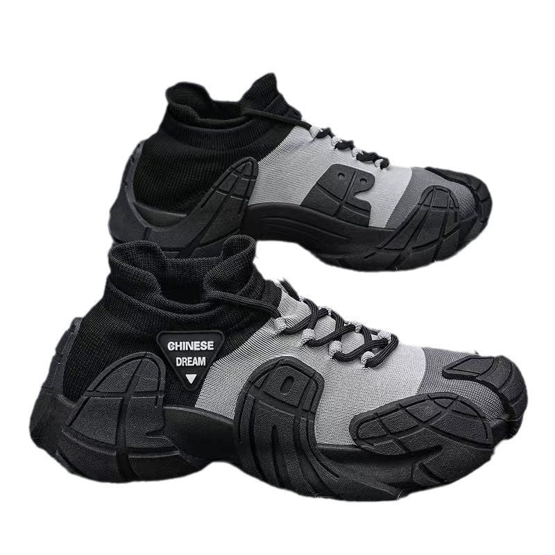 Damen modische High-Top Sneakers mit atmungsaktivem Mesh R&B