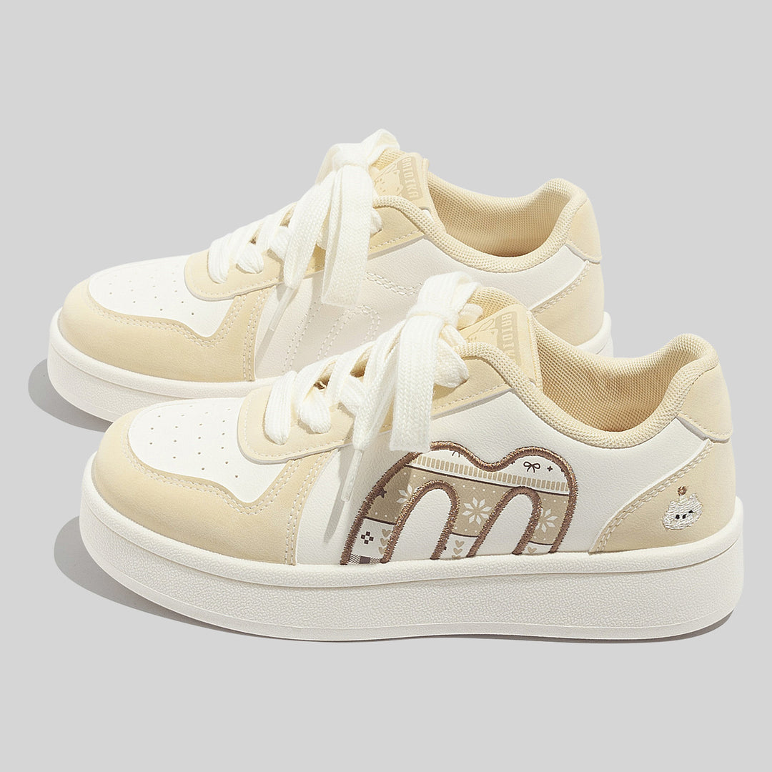 Damen Trendige Sneakers mit niedlichem Tiermotiv und komfortabler Dämpfung R&B