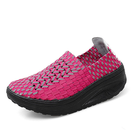 Damen Atmungsaktive Slip-On Sneakers mit flexiblem Obermaterial und dämpfender Sohle R&B