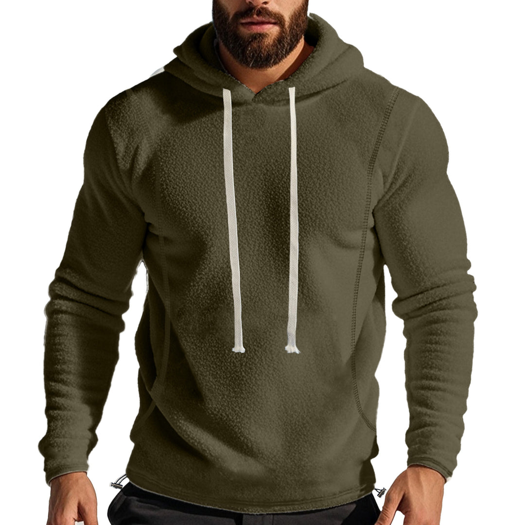 Herren Hochwertiger Fleece-Hoodie mit praktischer Kängurutasche und stylischem Design R&B
