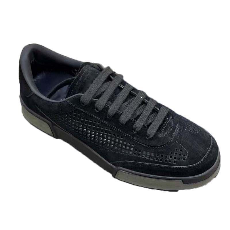 Damen atmungsaktive Freizeitsneakers aus hochwertigem Wildleder mit perforierten Details R&B