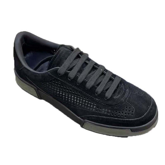 Damen atmungsaktive Freizeitsneakers aus hochwertigem Wildleder mit perforierten Details R&B