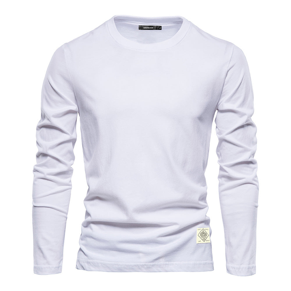 Herren Langarm T-Shirt mit hochwertigem Baumwollmix und modernem Fit R&B