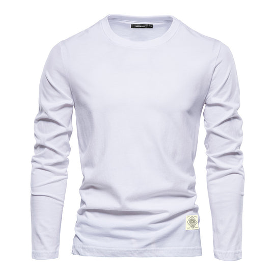Herren Langarm T-Shirt mit hochwertigem Baumwollmix und modernem Fit R&B