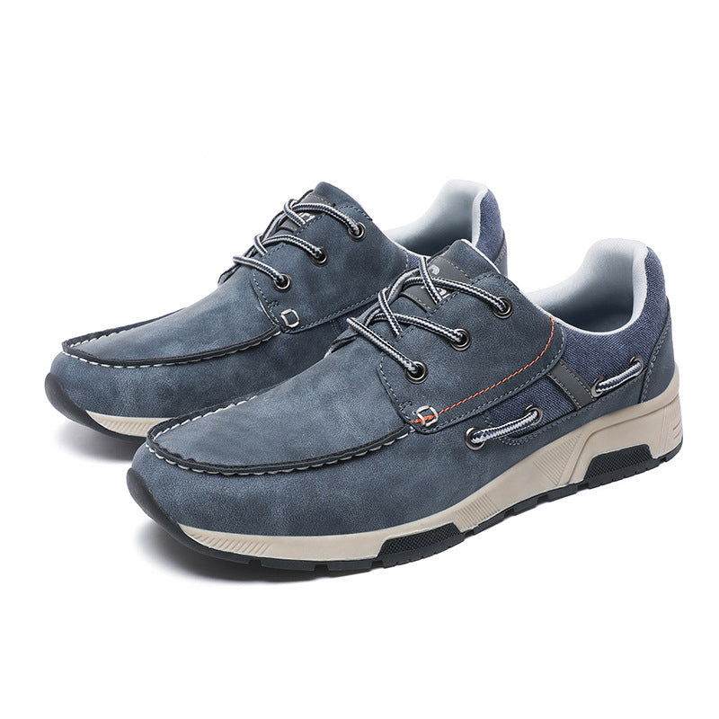 Herren Freizeit-Lederschuhe mit robustem Design und rutschfester Sohle R&B
