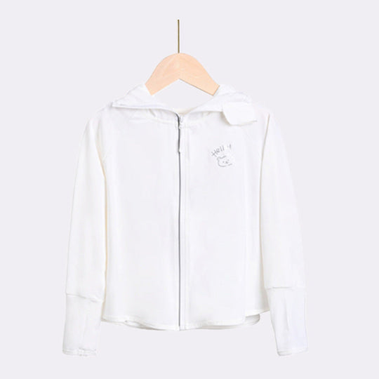 Damen leichte UV-Schutzjacke mit Kapuze und Reißverschluss R&B