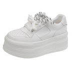 Damen Plattform-Sneaker mit modischem Design und atmungsaktiver Oberfläche R&B
