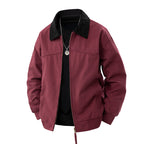 Herren leichte Utility-Jacke mit Stehkragen und praktischen Taschen R&B