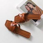 Damen elegante Riemensandalen mit geflochtenem Design R&B