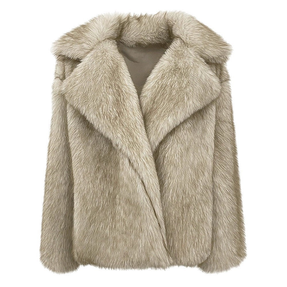 Damen Kunstpelz-Jacke