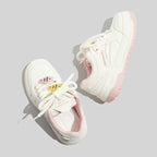 Damen Sportliche Plattform Sneakers mit atmungsaktiver Oberfläche und einzigartigem Design