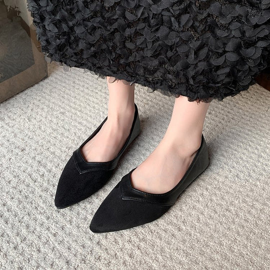 Damen Spitze Ballerinas mit elegantem minimalistischem Design R&B