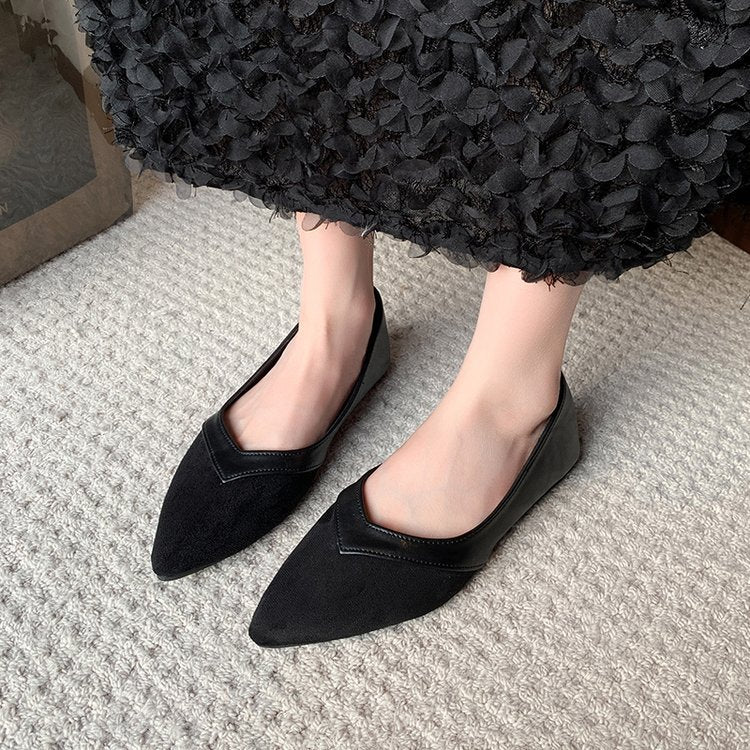 Damen Spitze Ballerinas mit elegantem minimalistischem Design R&B