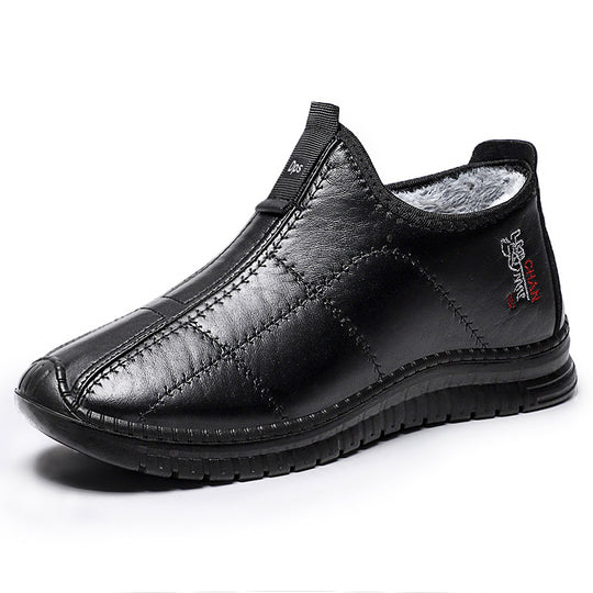 Damen Bequeme und warme Halbschuhe mit Kunstfellfutter R&B