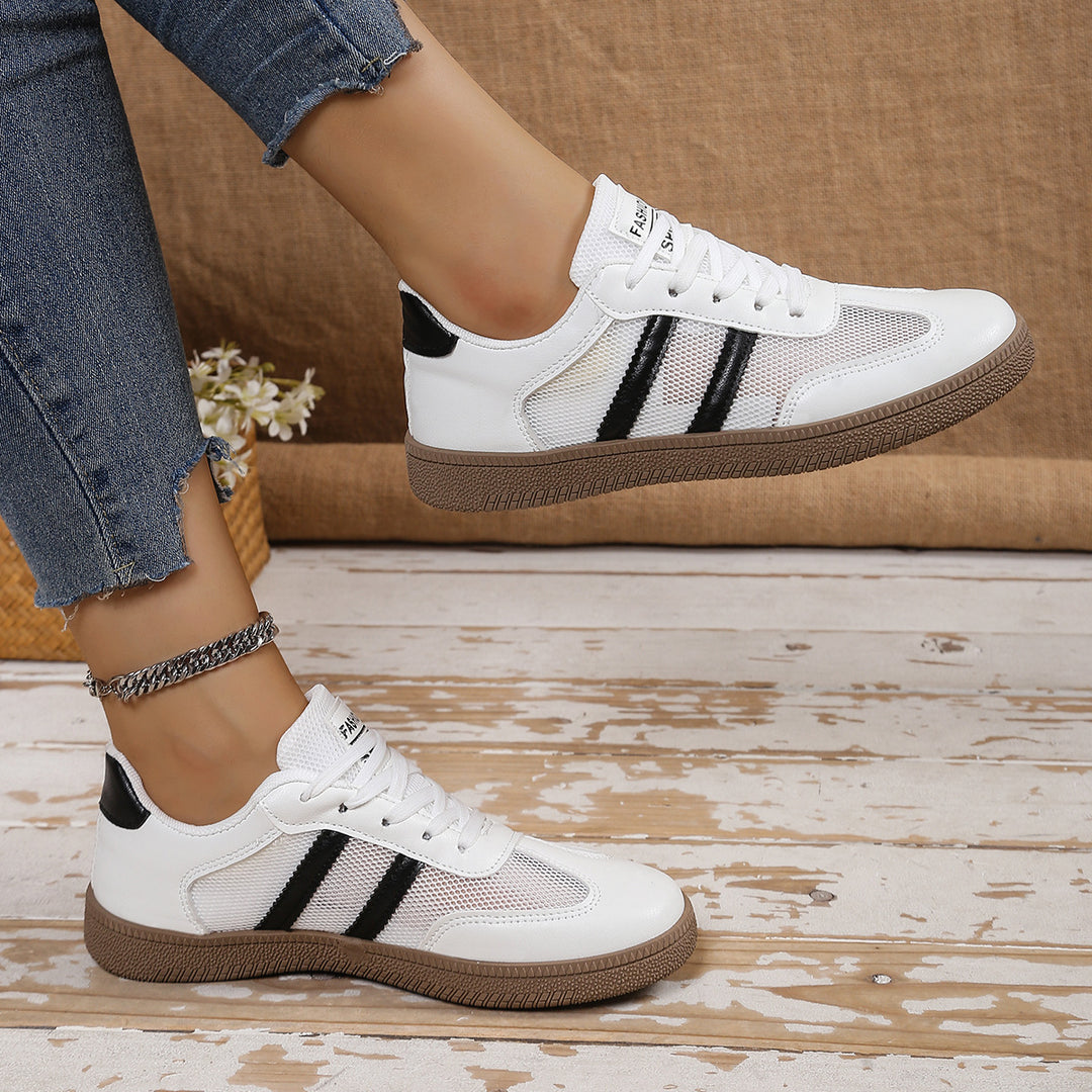 Damen Atmungsaktive Freizeitsneakers mit sportlichem Mesh-Obermaterial und flexiblem Sohlenprofil R&B