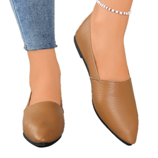 Damen Ballerinas mit elegantem Schnitt und hochwertiger Lederoberfläche R&B