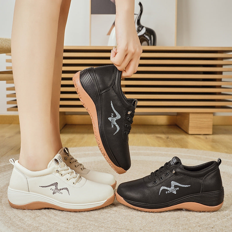 Damen modische Komfort-Sneaker mit orthopädischer Unterstützung und rutschfester Sohle R&B